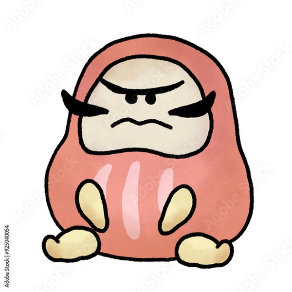 Obraz ふてくされる達磨_01