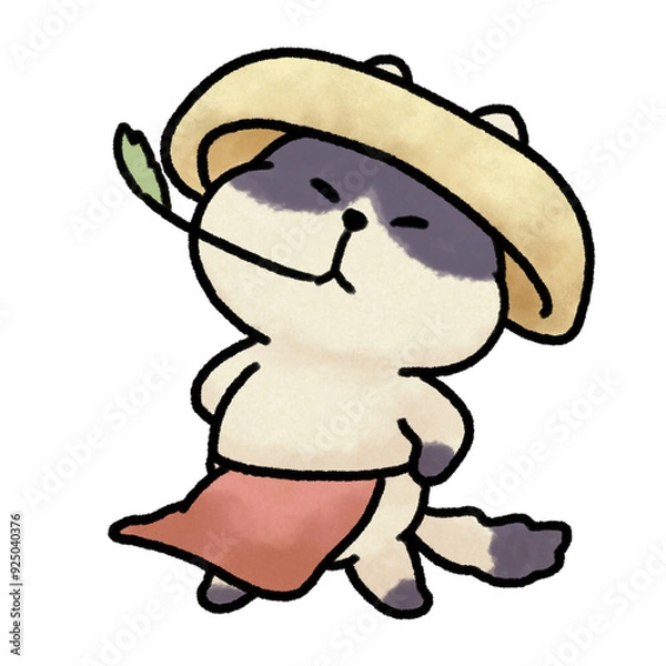 Obraz ふんどしの猫_01