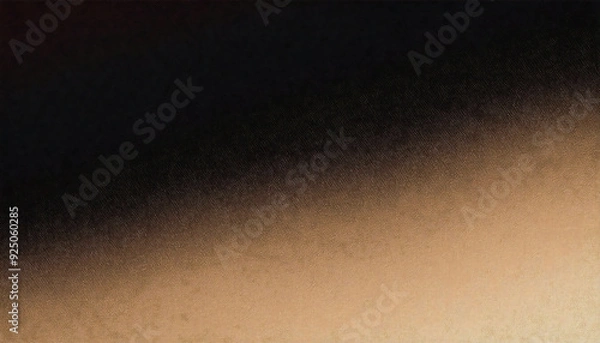 Obraz beige brown black grainy gradient background dark noise texture banner header poster design copy space