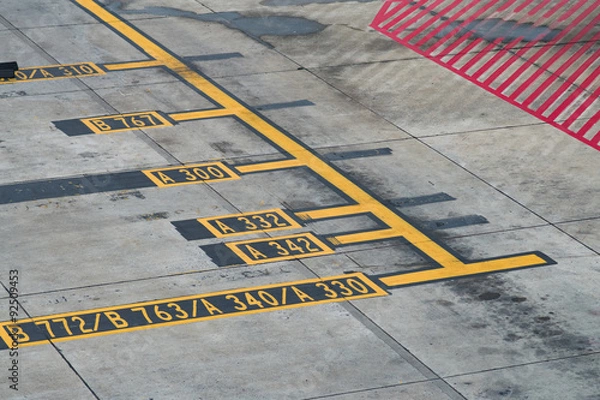 Obraz parkowanie samolotu