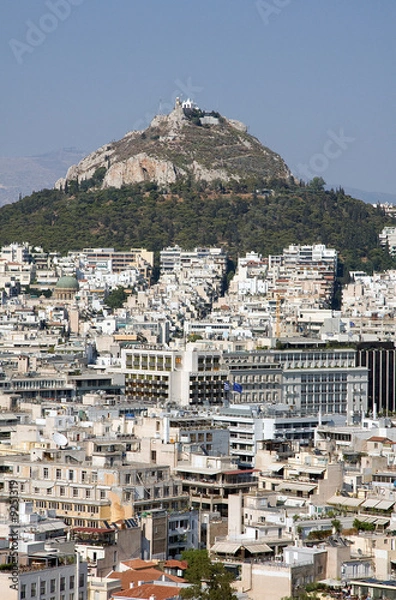Obraz Lycabettus Hill from the Acropolis, Athens, Greece