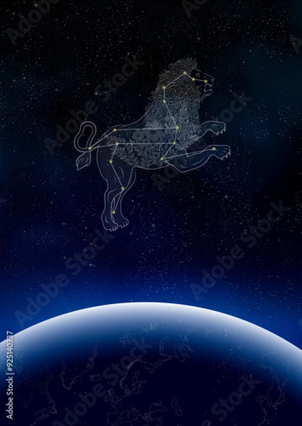 Obraz 宙を駆ける獅子座