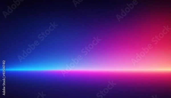 Fototapeta Blurred color gradient purple pink blue grainy color gradient background dark abstract backdrop banner poster card wallpaper website header design 4