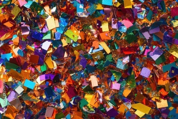 Obraz Vibrant multicolored glitter texture background sparkle shine