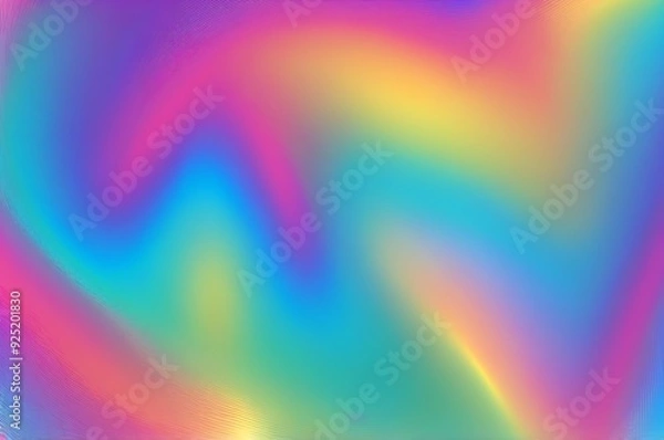 Fototapeta abstract hologram iridescent with rainbow texture for background