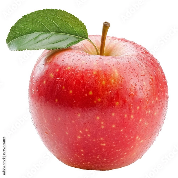Obraz red apple isolated PNG transparent background