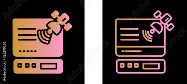 Fototapeta Satellite Vector Icon