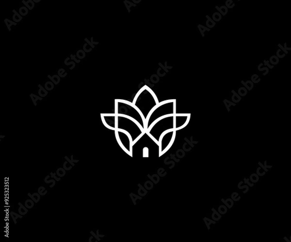 Obraz leaf tree home minimal clean logo