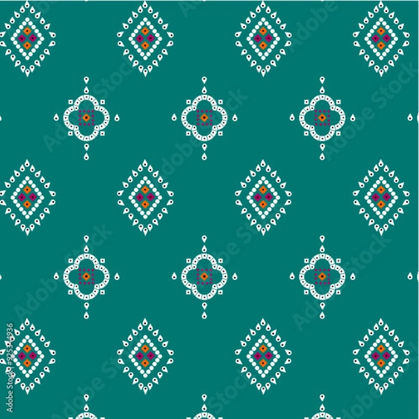Obraz seamless pattern with latest chunri style design.