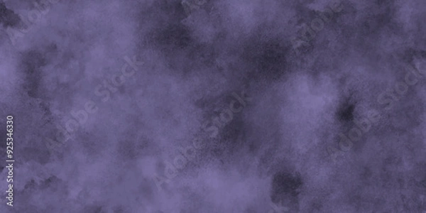 Fototapeta Grainy and old distressed grunge texture with cloudy stains, watercolor painted mottled blue background with vintage marbled texture, abstract purple watercolor painting textured grunge paper,