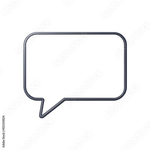 Obraz please speech bubble on transparent background