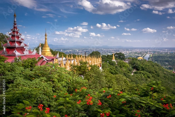 Fototapeta Viewpoint at Mandalay Hill