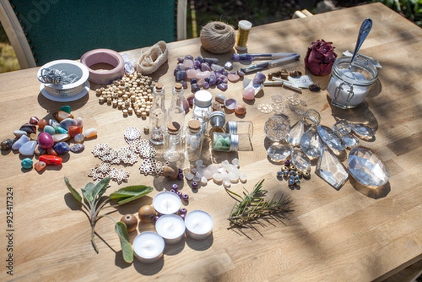 Fototapeta Bastelmaterialien