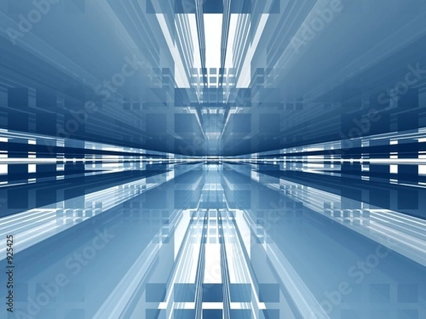 Obraz blue futuristic speed layout