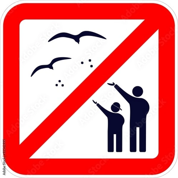 Obraz Möwen füttern verboten #2