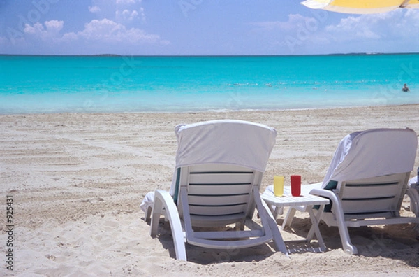 Obraz chairs in the sand