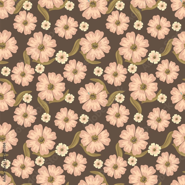 Obraz Textile and digital seamless floral vector design