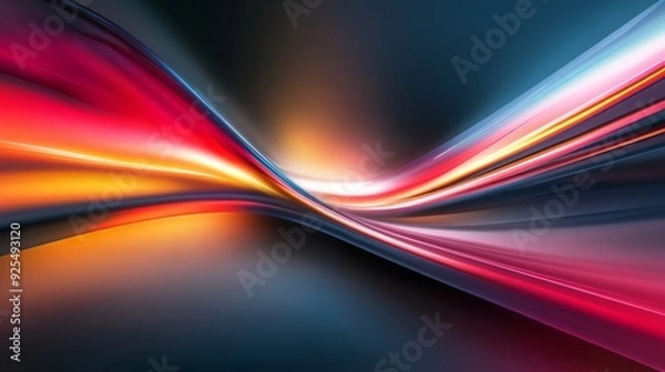 Obraz Dynamic Lines And Shapes Simulating Energy And Movement Through Space