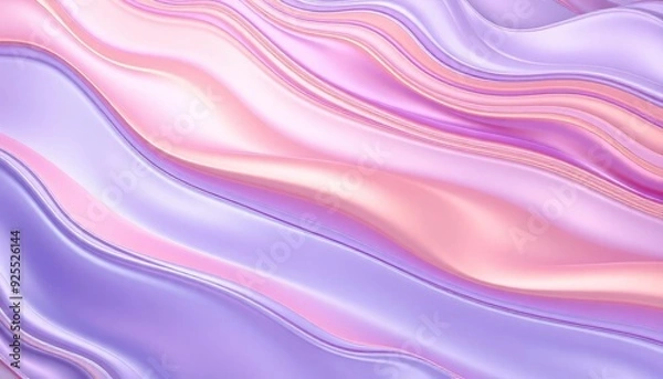 Fototapeta Soft and liquid color waves background, ai