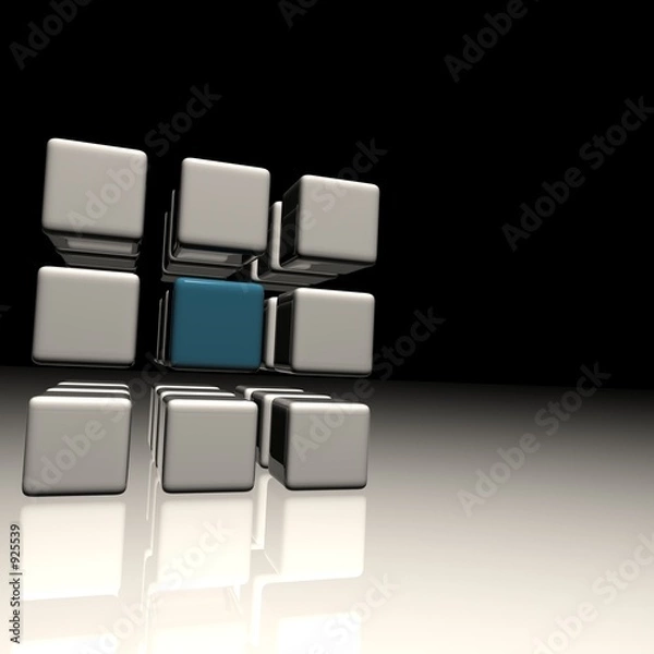 Obraz professional abstract cube construction