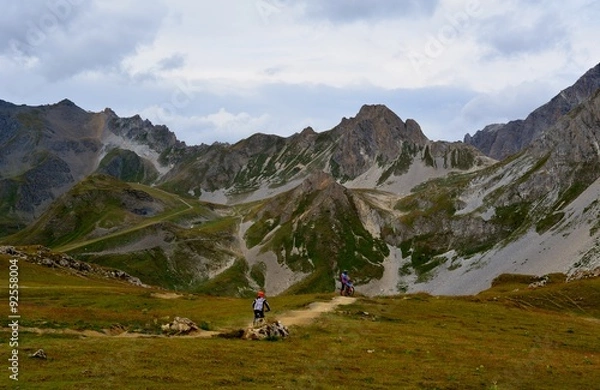 Obraz VTT en montagne