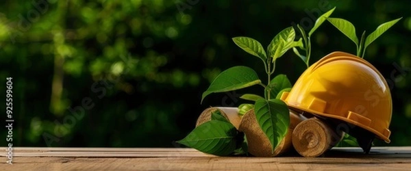 Fototapeta Real Estate Developer Planning Environmentally Friendly Construction, Integrating Green Technologies And Sustainable Practices