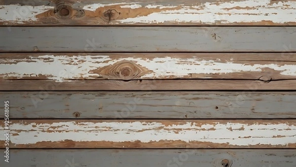 Fototapeta Wooden background abstract, 3d textured brown planks surface or wall