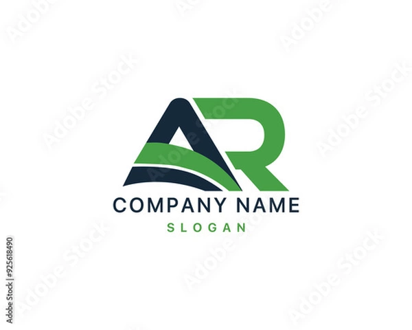 Obraz AR or RA letter logo design vector