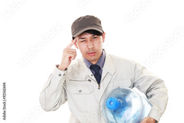 Obraz 疲れた表情の男性