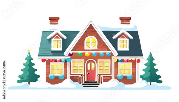 Obraz house with snow