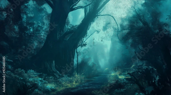 Fototapeta forest background