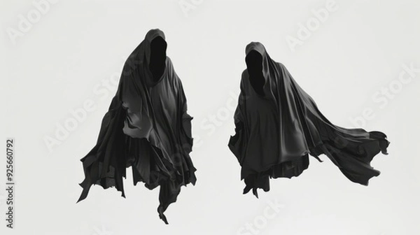 Obraz Floating Hooded Figures