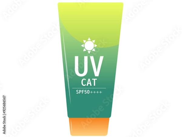 Obraz Simple gradient sunscreen icon illustration