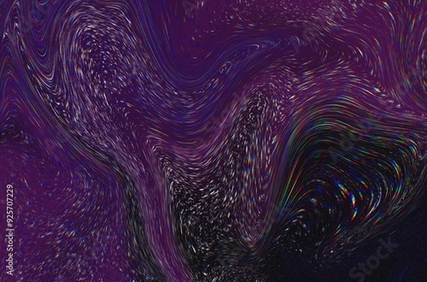 Fototapeta abstract background with a spiral effect, colorful sparkles, noise effect, minimalistic background 