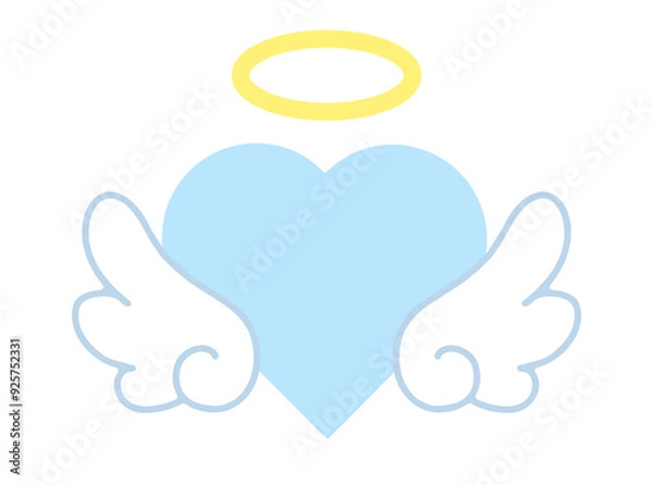 Obraz 天使の羽　天使の輪　ハート