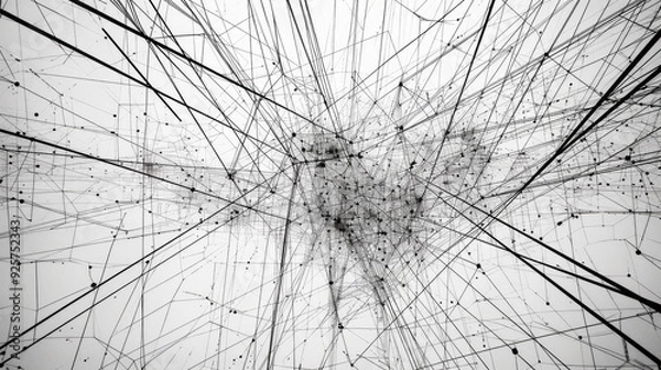 Obraz Intricate network of interconnected lines