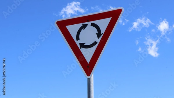 Obraz Round About Sign