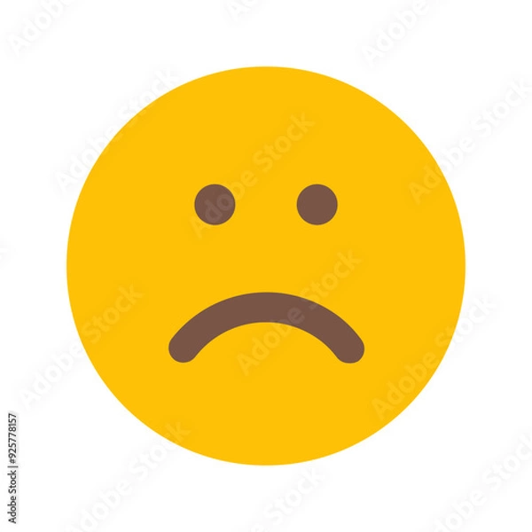 Fototapeta sad flat icon