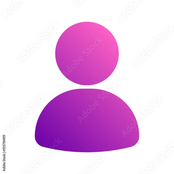 Fototapeta person gradient icon
