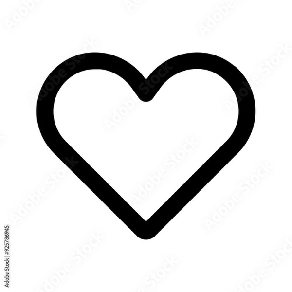 Obraz love line icon