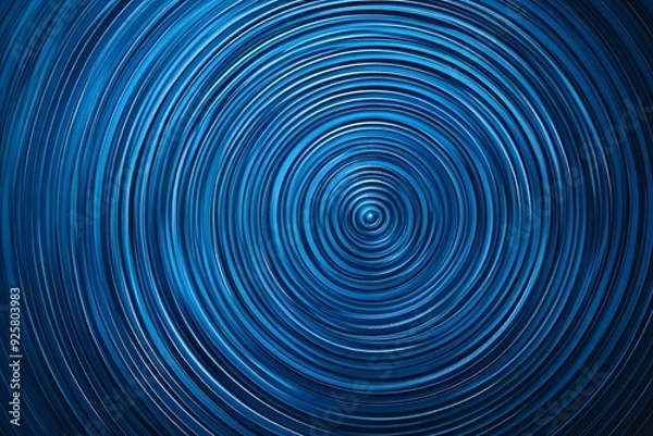 Obraz Abstract Blue Concentric Circles
