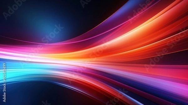 Obraz Abstract colorful waves background.