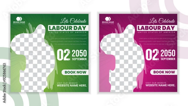 Obraz World labour day social media post design