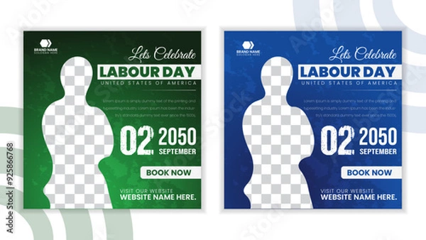 Obraz World labour day social media post design
