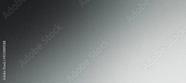 Fototapeta Grainy textured abstract background transitioning from black to white