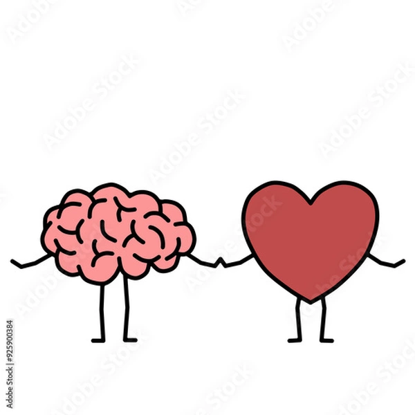 Obraz Brain and heart 