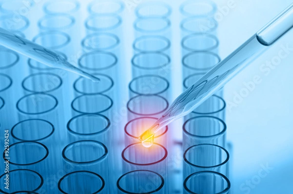 Fototapeta science laboratory test tubes