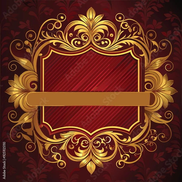 Obraz Simple mandala design for coloring. Vector floral mandala