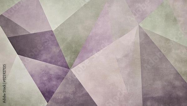 Fototapeta Abstract geometric background in muted colors.