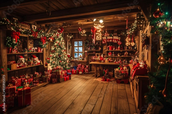 Obraz Christmas Workshop.